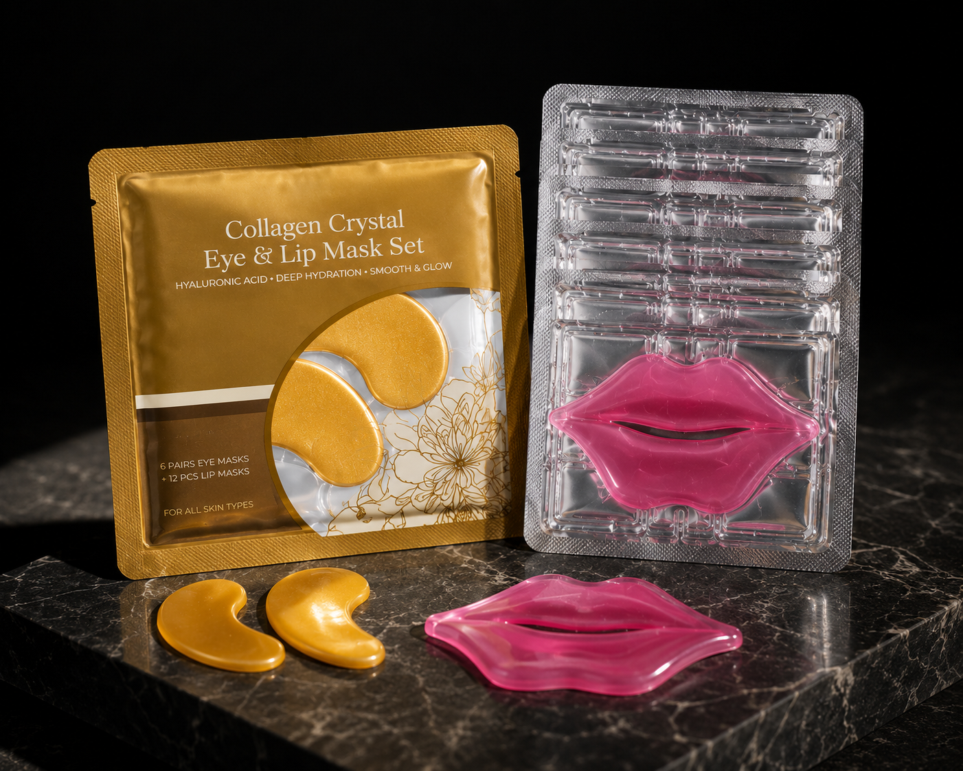 Glass Girl Eye and Lip Ritual Set with eye masks and lip masks